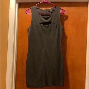GREY mini dress